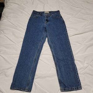 Everlane 90s Cheeky Crop Jean Blue Size 25 Button Fly